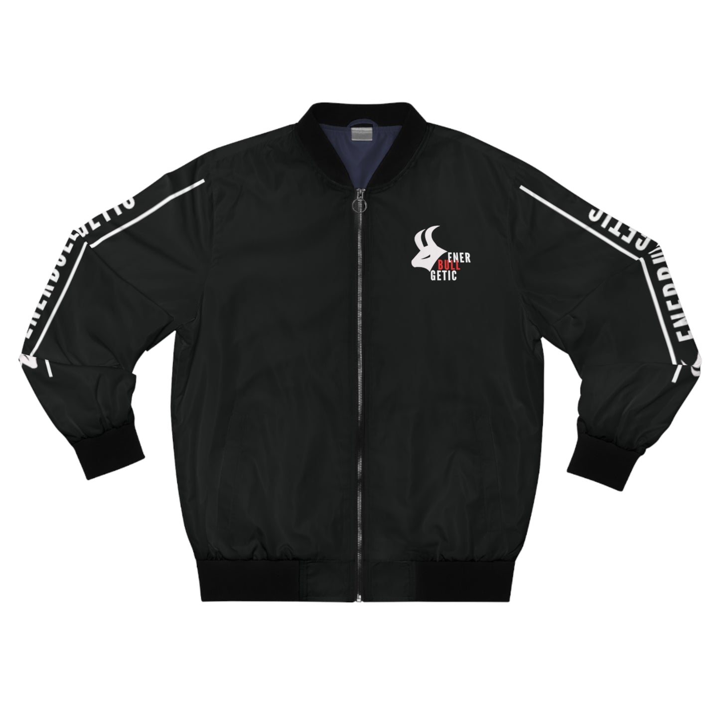 EnerBullgetic Striped Black Edition Men's Bomber Jacket