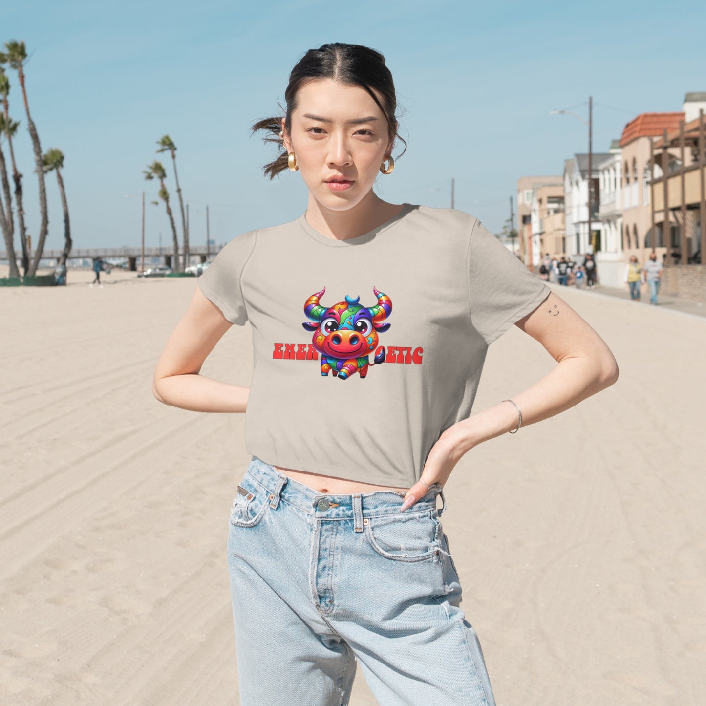 Women's Flowy Cropped Tee