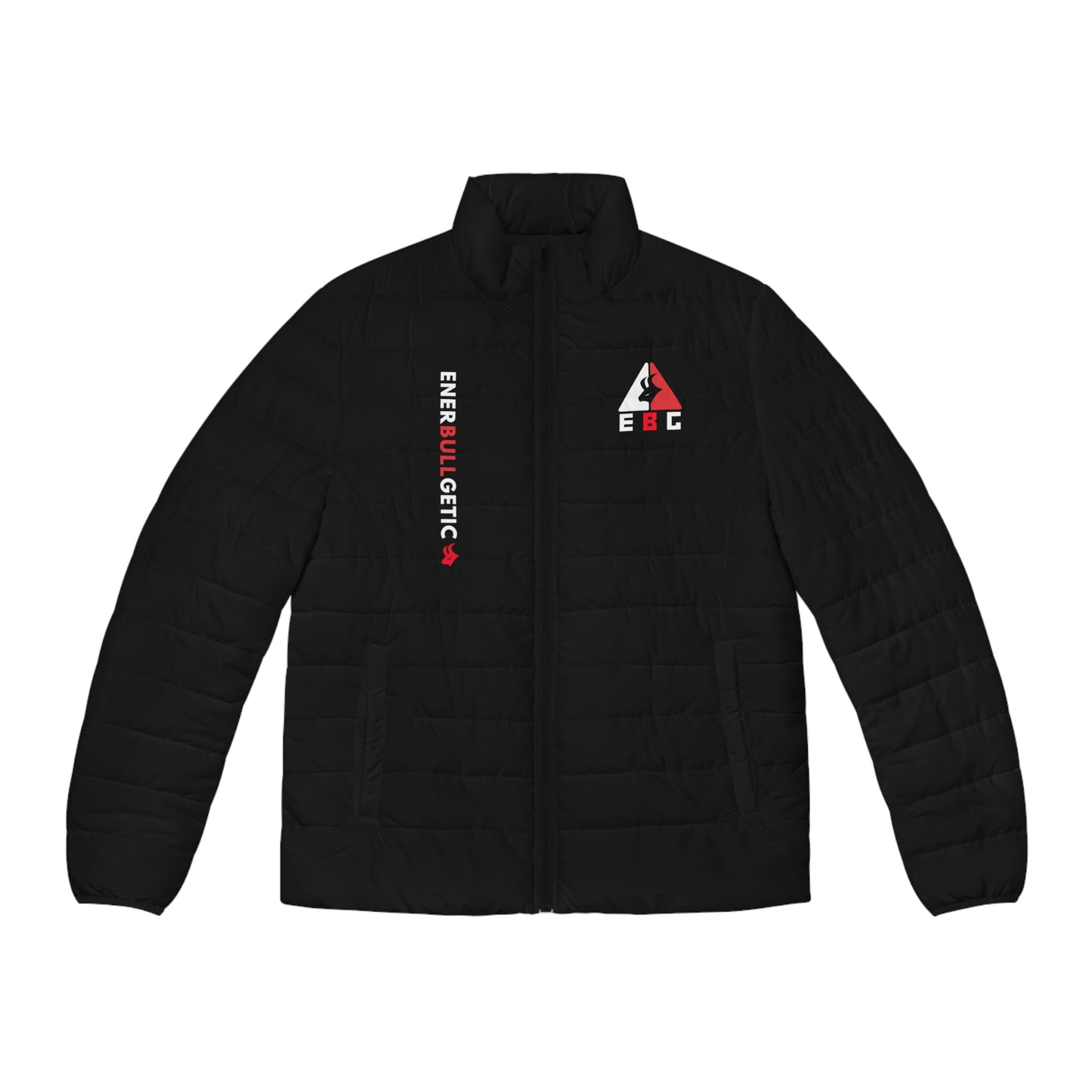 Black Edition Logo Patch Men's Puffer Jacket