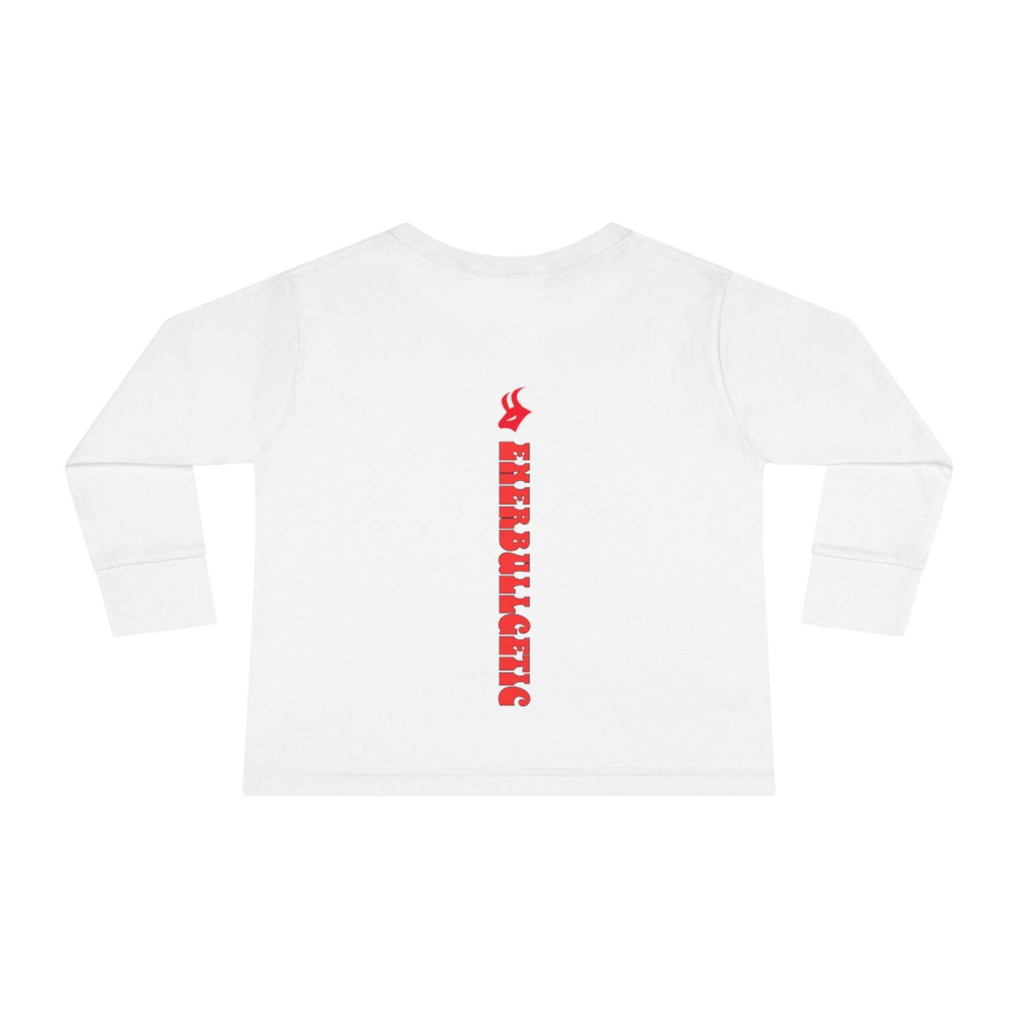 EnerBullgetic Cartoon Bull Toddler Long Sleeve Tee