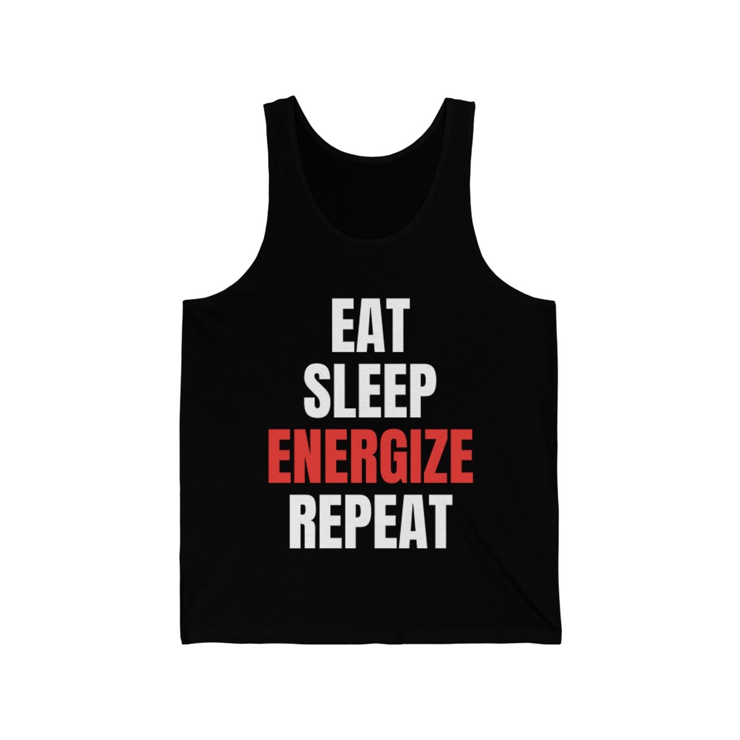 EnerBullgetic Power Tank: Eat, Sleep, Energize, Repeat – Black Edition