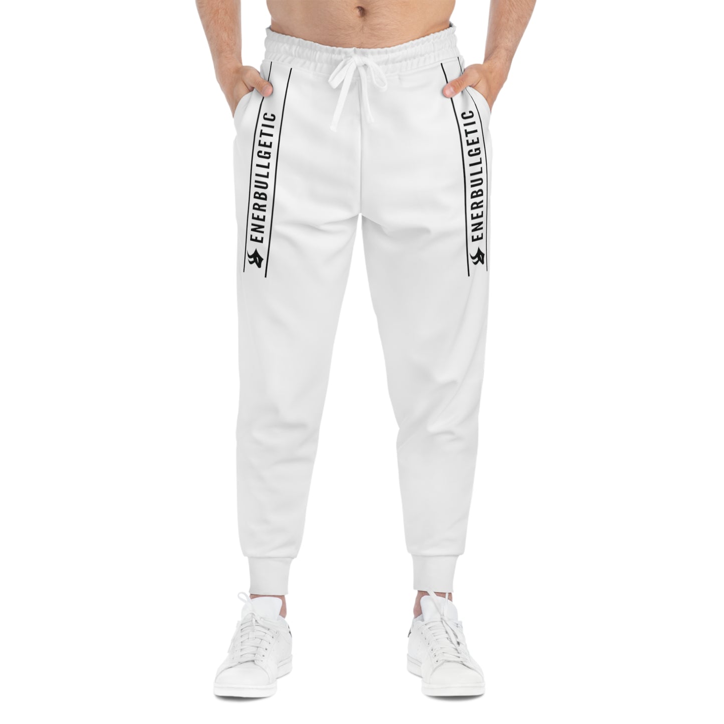 EnerBullgetic Striped White Edition Athletic Joggers