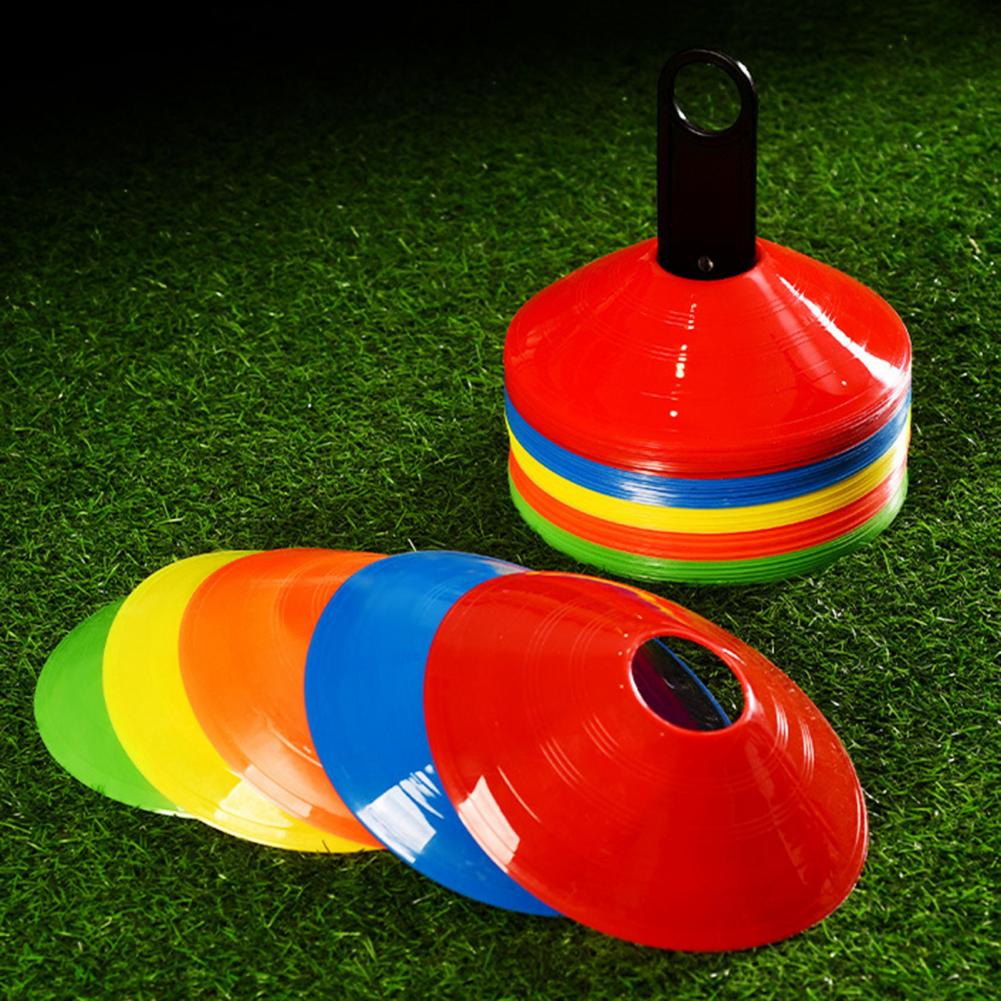 50Pcs Soccer Training Cones Mesh with Bag